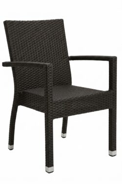 ALUMINIUM AND PE RATTAN CHAIR